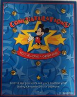 DLR - Mickey's Awards Club Completer Pin and Game Card Set - Kids' Award Pins