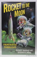 DLR - Sci-Fi Academy Alumni - Postcard and Pin - Rocket to the Moon