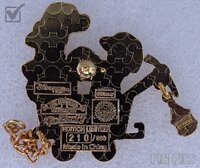 DLP - Grumpy and Dopey on Big Thunder Mountain Railroad wagon - Pin trading event - Big thunder mountain event