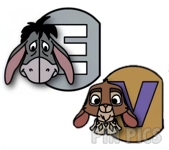 PP181586 - WDW - Eeyore and Valentino - E-V Carded Set - A-2-Z