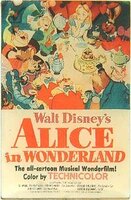 DLR - Alice in Wonderland - 75th Anniversary One Sheets Posters Framed Set
