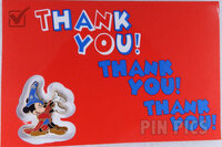 WDI - Sorcerer Mickey Mouse - Thank You Card and Pin Set