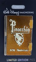 WDI - Pinocchio - Hinged Book - Jumbo - 80th Anniversary