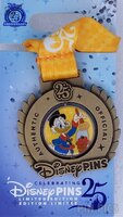 Scrooge McDuck - Pin Trading 25th Anniversary Medals - December 2025 - Flipper