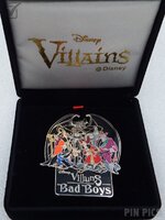 DLR - Disney Villains - Bad Boys - Boxed Pin