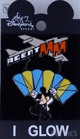 DCA - Mickey - Agent MM Parachuting - Mickey's Top Secret Mission - Dangle