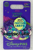 WDW - Figment and Spaceship Earth - EPCOT Festival of the Arts Passholder 2026 Logo