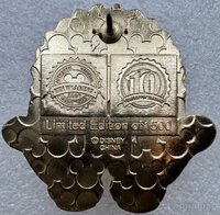 WDW - Disney Pin Trading 10th Anniversary - Sculpted Gold Logo