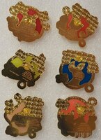 LFLY - Pooh and Friends Honeycomb Portraits Set - Stained Glass