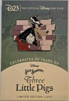 DIS - Big Bad Wolf - Silly Symphony 90th Anniversary - D23 Gold Member