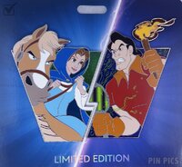 WDI - Belle and Gaston Set - Heroes vs Villains - D23 Expo 2024 - Jumbo - Beauty and the Beast