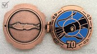 D23 - Nautilus and Giant Squid - 20,000 Leagues Under the Sea - 70th Anniversary - Hinged Porthole