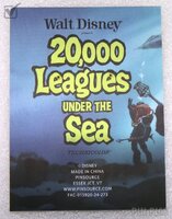 D23 - Nautilus and Giant Squid - 20,000 Leagues Under the Sea - 70th Anniversary - Hinged Porthole