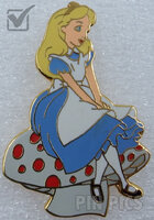 Alice Sitting on a Mushroom - Blue Petticoat Ruffles