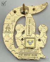 DLR - Gargoyle Candelabra - Gothic Letter D  - Key to Disneyland Series - Glittered