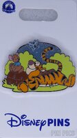 Tigger and Roo Sitting on a Log - The Many Adventures of Winnie the Pooh