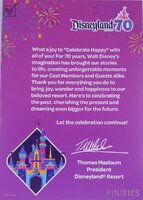 DLR - Celebrate Happy - Disneyland 70th Anniversary - Cast Exclusive