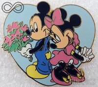 WDW - Flower Bouquet - Mickey and Minnie Sweethearts Set - Cast Lanyard 2 2003 - 2004