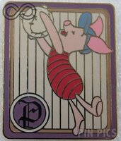 WDW - Piglet Catching a Ball - 100 Acre Wood Baseball Set - Cast Lanyard Series 2 2003 - 2004