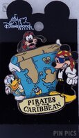 DLR - Mickey, Goofy, Donald - Pirates of the Caribbean - Treasure Map