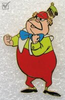 Tweedledum - Fists Raised - Alice in Wonderland