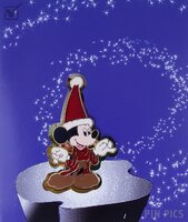 DS - Sorcerer Mickey Mouse Pin and Christmas Card