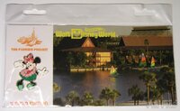 WDW - Polynesian Village Set - Postcard and Pin Series - The Florida Project 2011