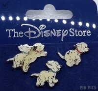 Japan - 101 Dalmatians Puppies Mini Pin Set - JDS