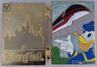 DLR - Monorail and Donald - Attraction Poster