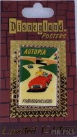 DLR - Autopia with Mickey - Attraction Poster