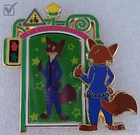 SDR - Nick Wilde - Funhouse Mirrors Mystery Set - Pin Trading Fun Day - Lenticular