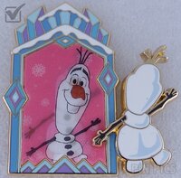 SDR - Olaf - Funhouse Mirrors Mystery Set - Pin Trading Fun Day - Lenticular