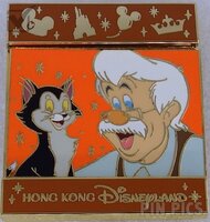HKDL - Pinocchio, Jiminy, Gepetto and Figaro - Flipping Slide Collection