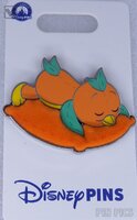 Orange Bird - Asleep on Flocked Pillows Series