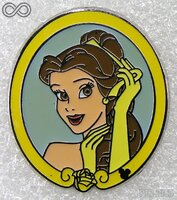 WDW - Belle - With Icon - Princess in Mirror Set - Global Cast Lanyard Series 3 - 2005