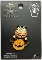 LFLY - Scary Teddy with a Carved Jack-o-Lantern - Nightmare Before Christmas Wreath