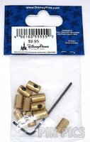 Locking Pin Backs - Set of 10 with Wrench