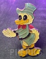Scrooge McDuck with Black Eyes and Hands Out