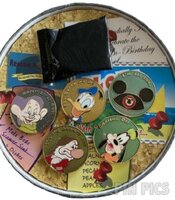 Unopened Box - Disney Characters on Vintage Buttons Mystery Set - 2010 Reveal Conceal