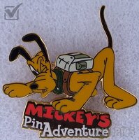 WDW - Pluto - Mickey's Pin Adventure - 2002 AK Pin-o-Rama